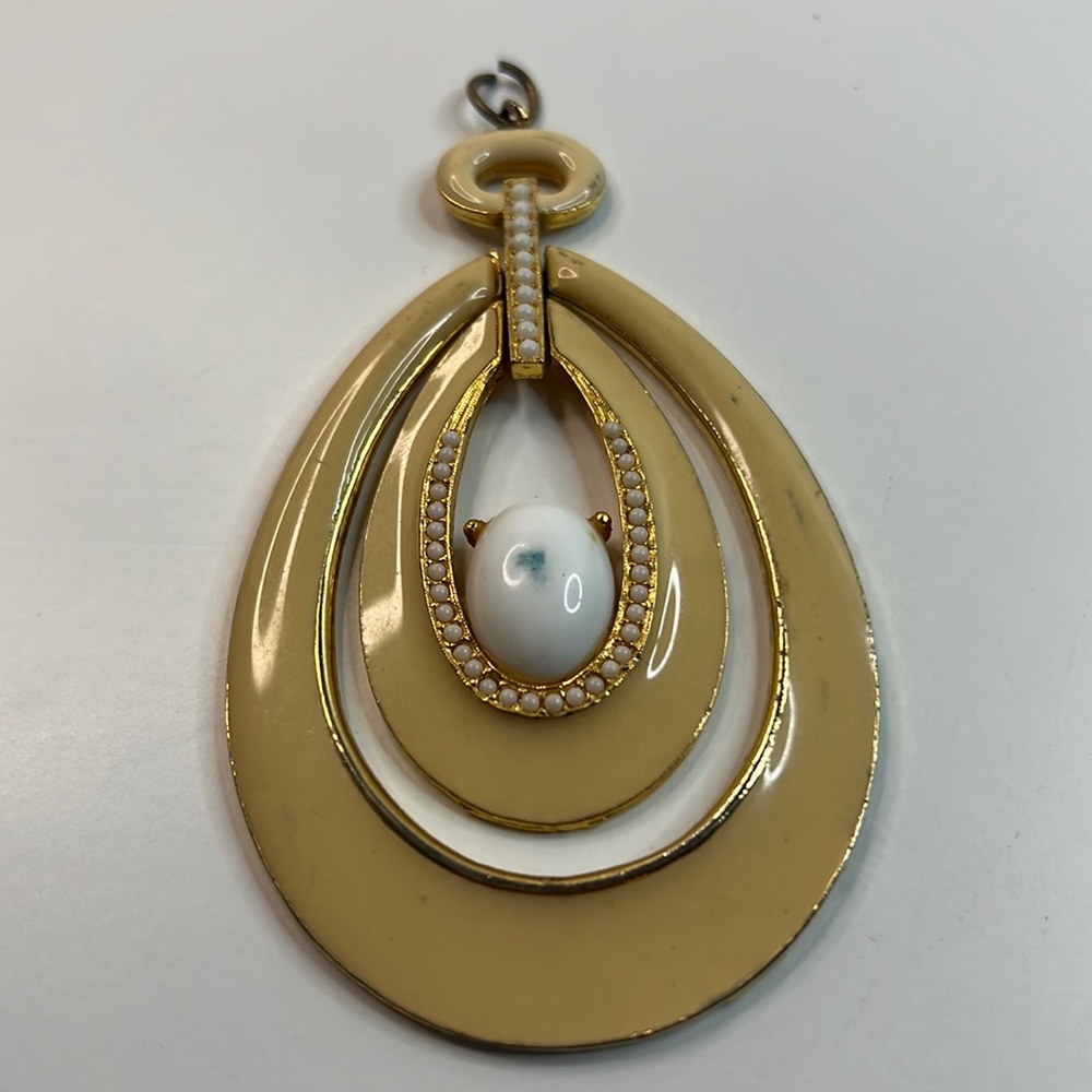 Vintage ART Signed Oversized Pendant
